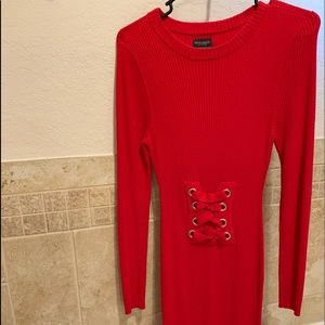 Red Sweater Dress